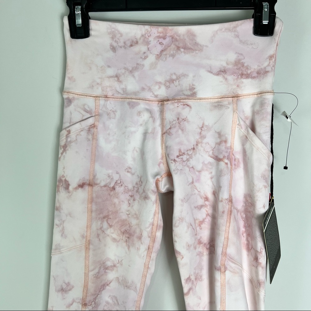 Good hYOUman leggings womens pink marble size XS - Picture 2 of 8